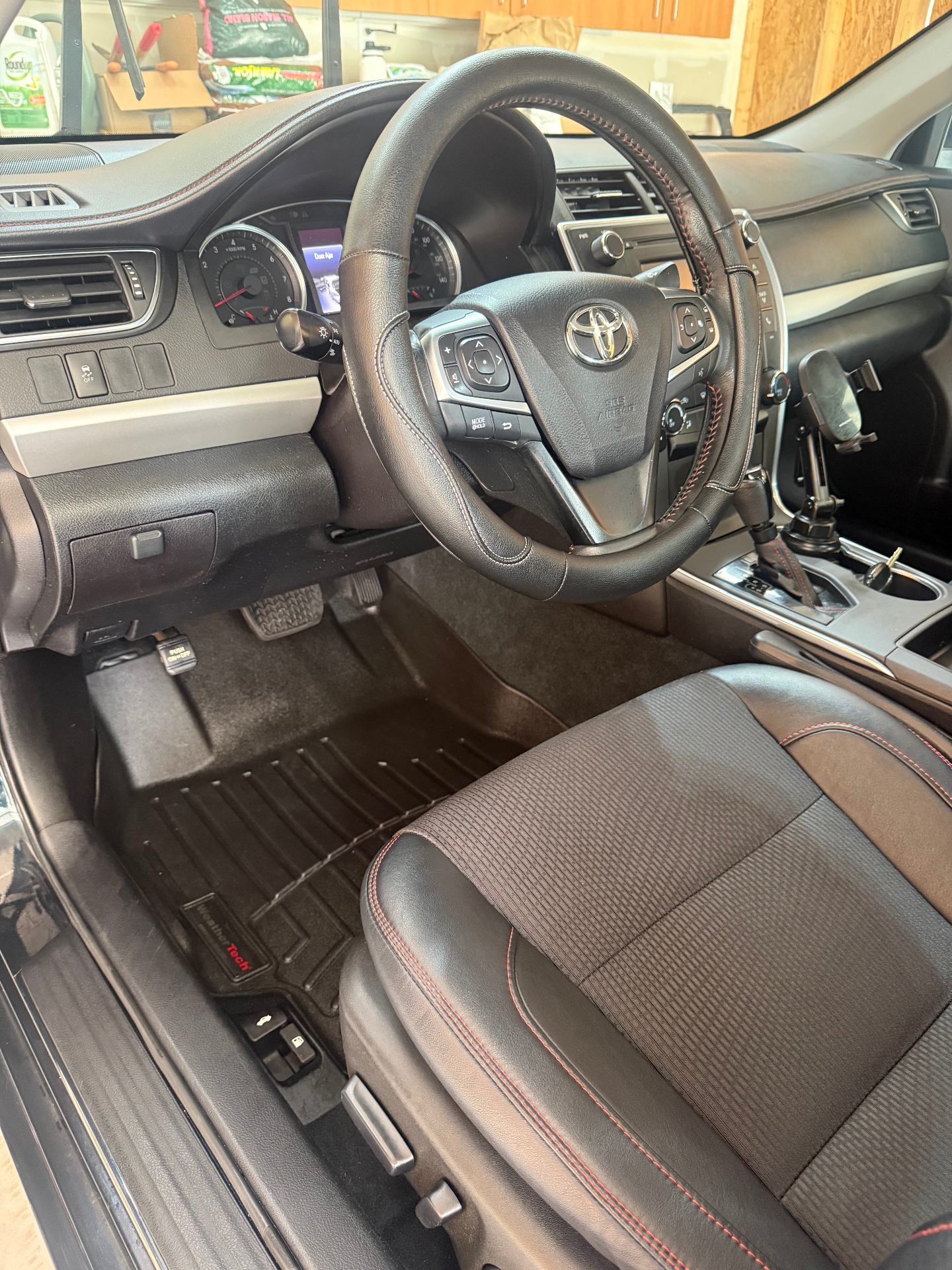 Toyota Camry front cabin after a full interior reset